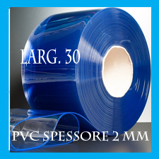 ROTOLO UN PVC TRASPARENTE SPESSORE 2mm larg, 30 cm lung.50 mt